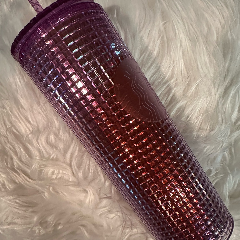 Purple Starbucks Tumbler with Straw
